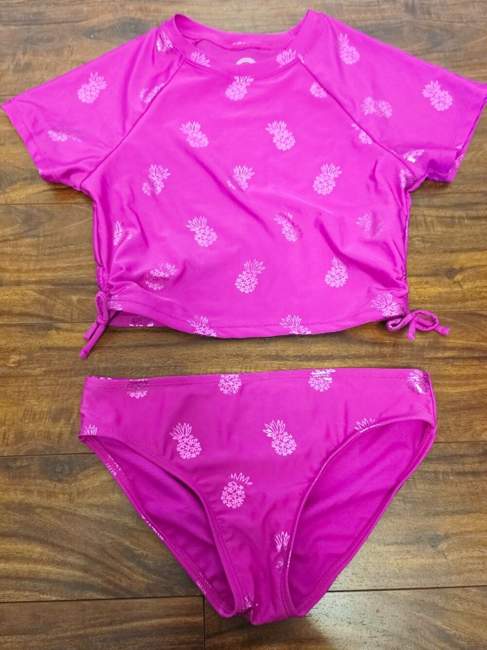 Wonder Nation Girls Size Large 10/12 2-Piece Bathing Swim Suit Tankini NWOT